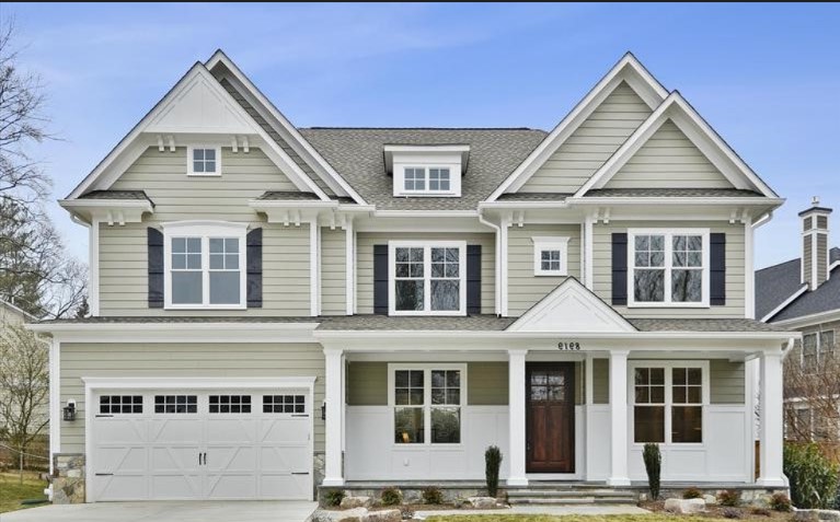 Modern townhouses in a new community