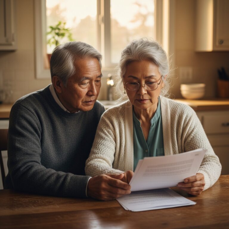 Seniors deciding on a 55+ community together